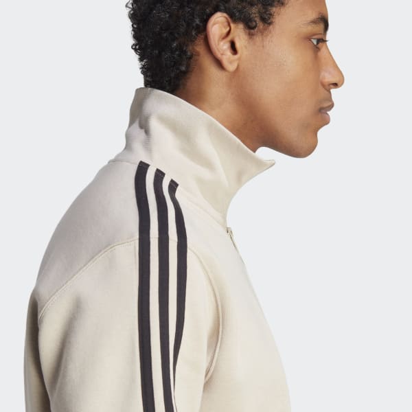Adidas cozy half discount zip vapour steel