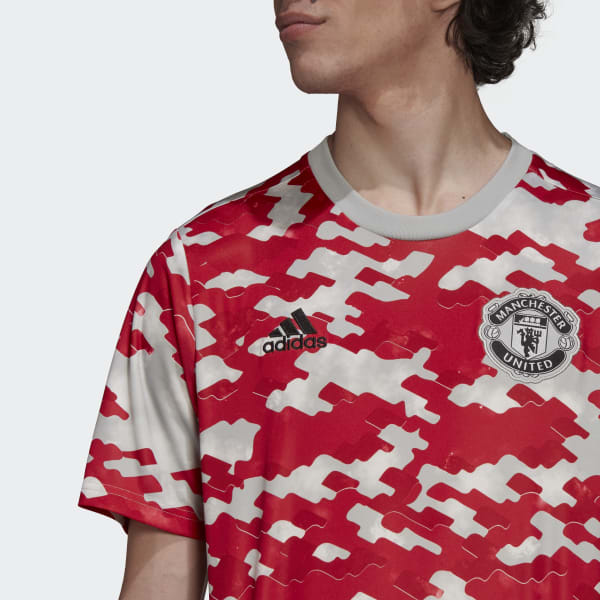 Adidas Manchester United 2021 Pre Match Red Jersey - FutFanatics