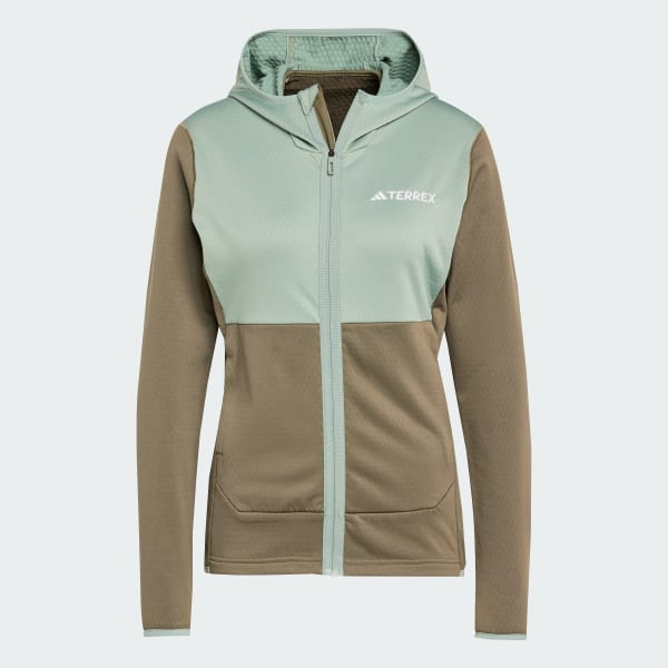 Grun TERREX XPERIOR LIGHT HOODED FLEECEJACKE