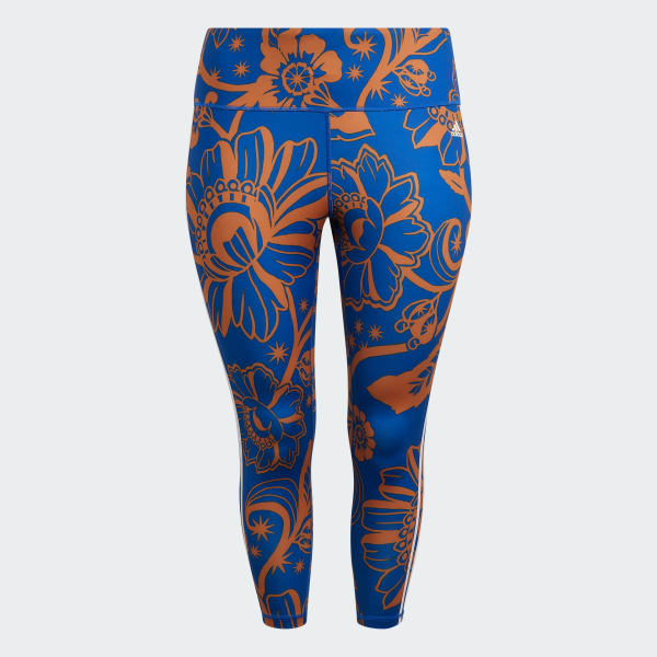 Azul Licras adidas x FARM Rio 7/8 (Tallas Grandes)