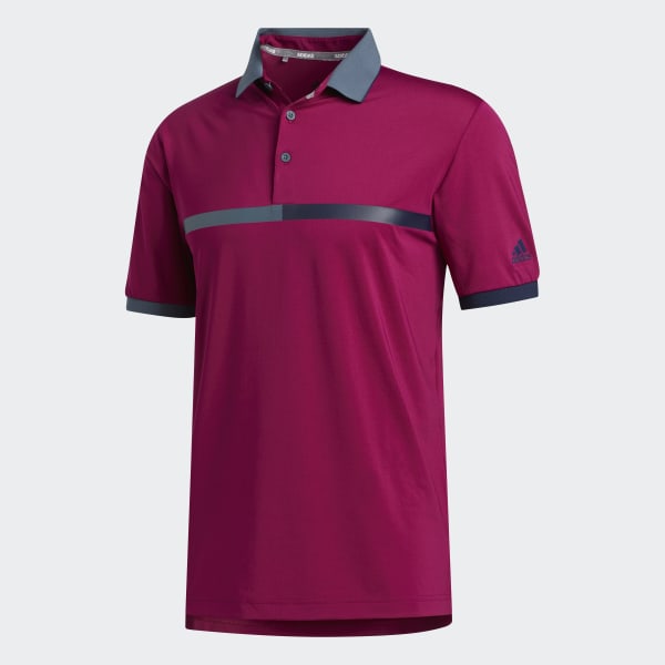 Burgundy Ultimate365 3-Stripes Polo Shirt IKL01