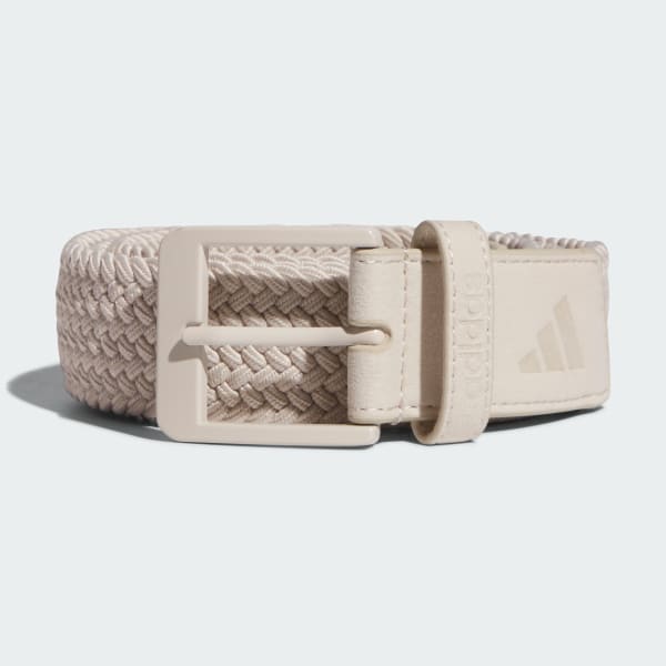 Beige 브레이디드 스트레치 벨트