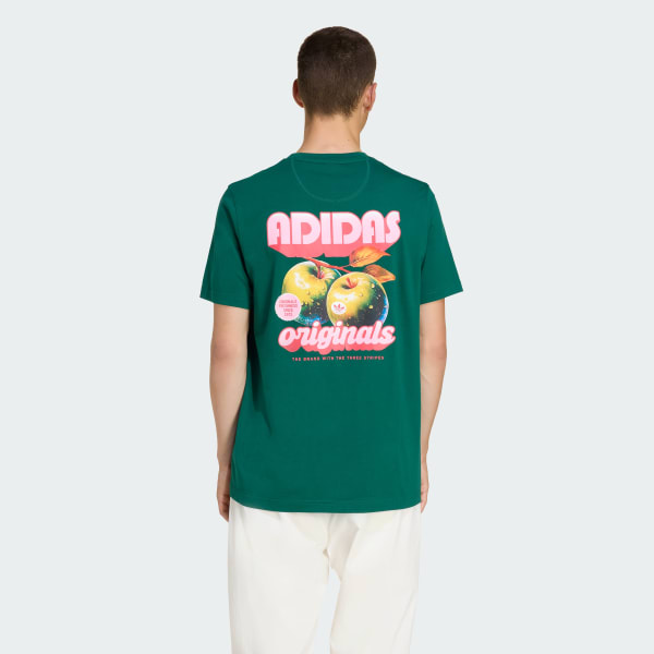 สีเขียว เสื้อยืด RETRO APPLE