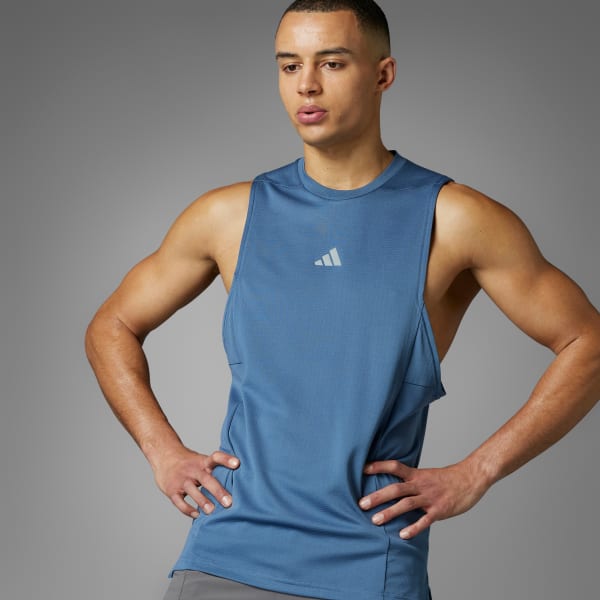 adidas Designed for Training Workout HEAT.RDY Tank Top - Blue