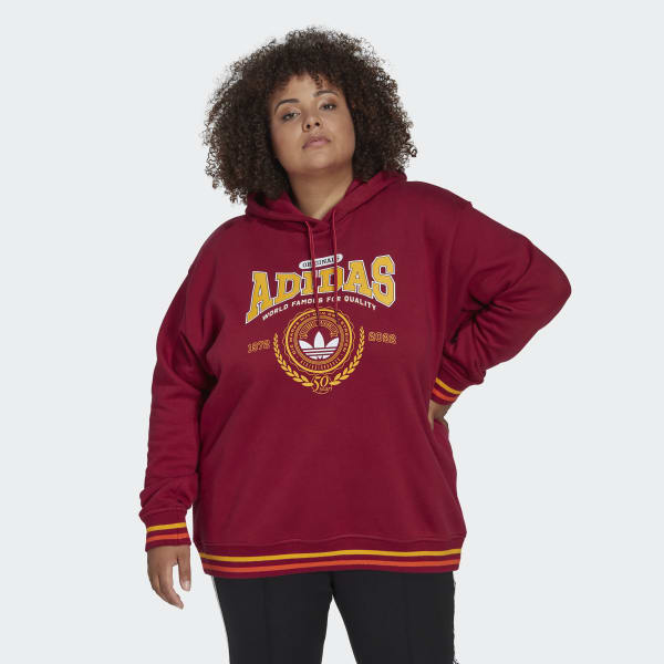 Rod adidas Originals Class of 72 Hettegenser (store størrelser) MMR76