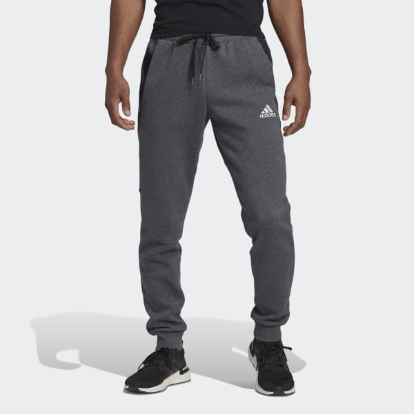 Szary Essentials Camo Print Fleece Pants TT328