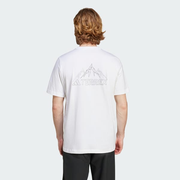 สีขาว เสื้อยืดพิมพ์ลาย Terrex