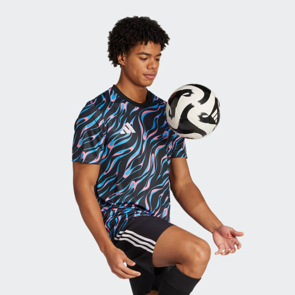 ブラック 半袖 トレーニング ジャージー