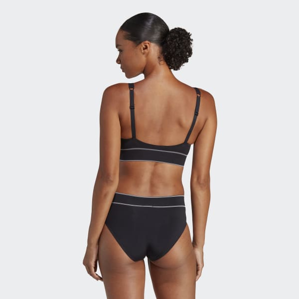 Czerń Active Seamless Plunge Bra HPO53