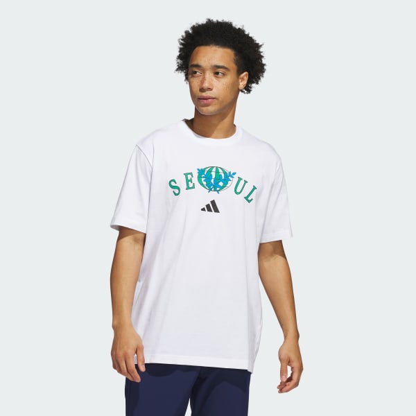 【韓国限定・Adidas】Seoul Tシャツ / 洗練されたカジュアル♪ 아디다스 SEOUL TEE - White | adidas South Korea