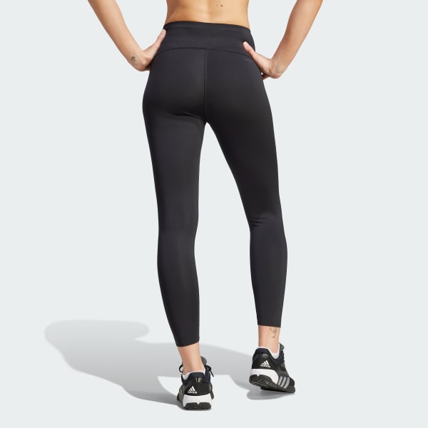 adidas Optime Power 7/8 Leggings - Green, Women's Training