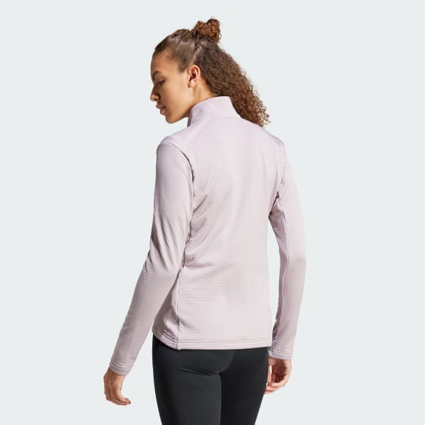 Morado Chaqueta Terrex Multi Light Cierre Frontal Felpa