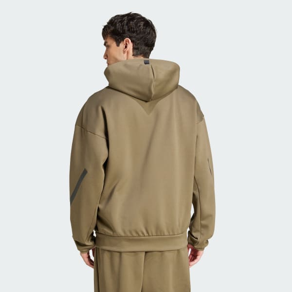 Green Z.N.E. Full-Zip Hooded Track Jacket