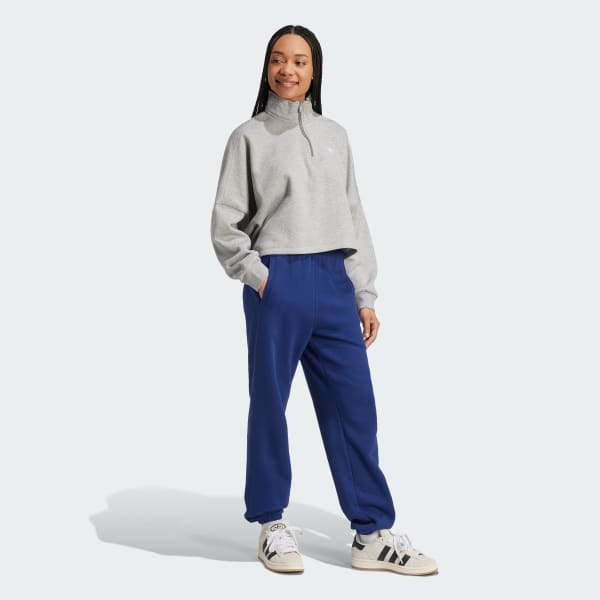 Grey Essentials 1/2 Zip Fleece Sweatshirt