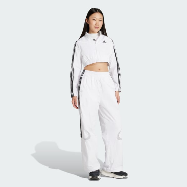 Weiss Teamgeist Adicolor Cropped Originals Jacke