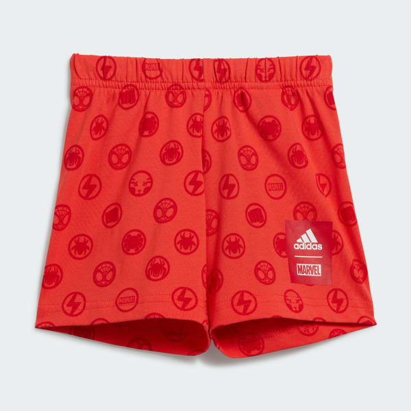 Blanco adidas x Marvel Spider-Man Tee and Shorts Set