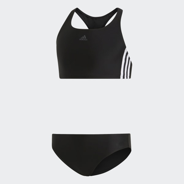 variabel Reusachtig Portaal Zwarte en witte 3-Stripes bikini voor meisjes | adidas Belgie