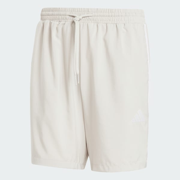 Beige Essentials 3-Streifen Chelsea Shorts