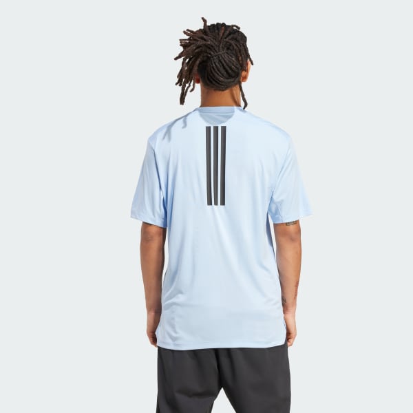 Niebieski Koszulka Power 3-Stripes 