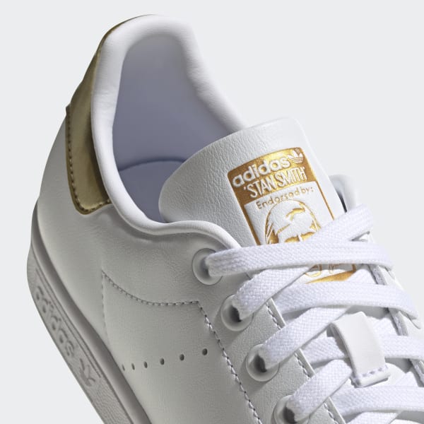 Adidas Stan Smith Women's Shoes Cloud White-Gold Metallic