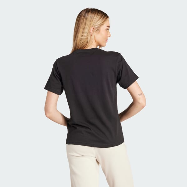 Preto Camiseta Estampada Camo