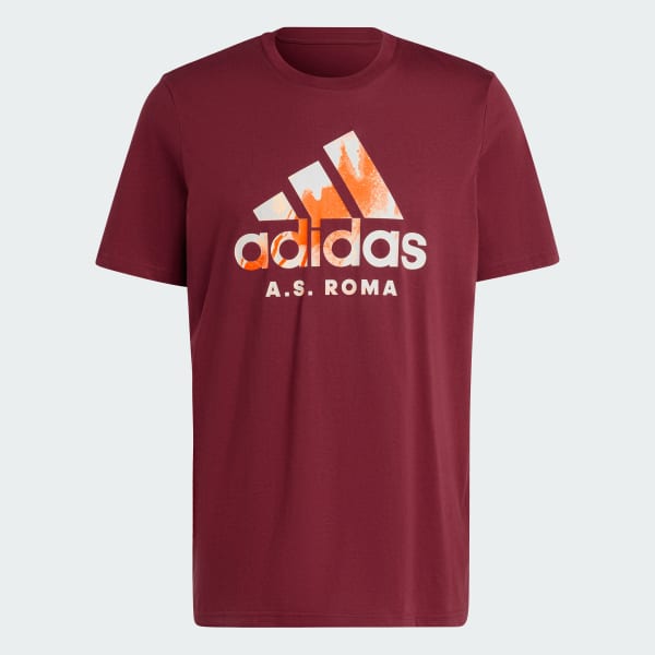 adidas AS Rom Seasonal Graphic T Shirt Weinrot adidas Deutschland