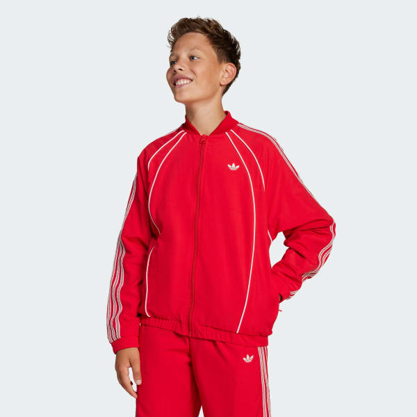 Red Loose Track Top
