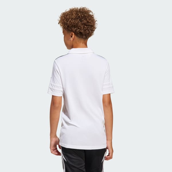 Blanco Playera Polo SQ 25 Algodón para Niños