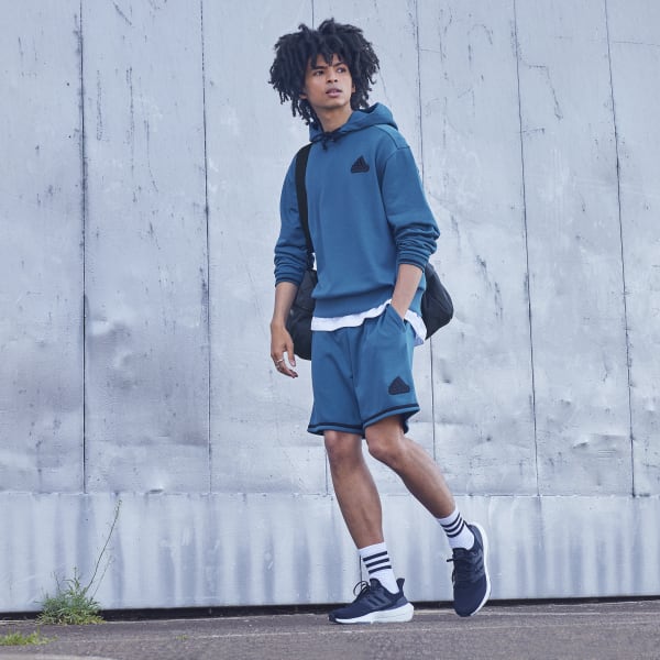 Blue French Terry Hoodie (Gender Neutral)