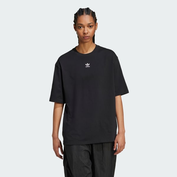 Negro Camiseta Essentials Boyfriend
