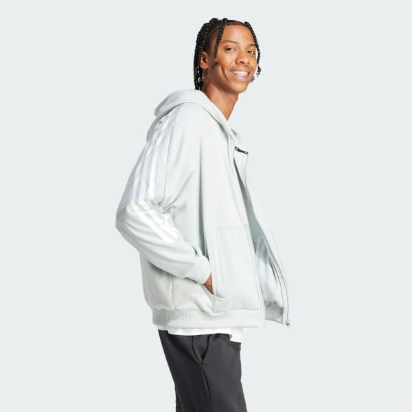 Grey Future Icons 3-Stripes Hoodie