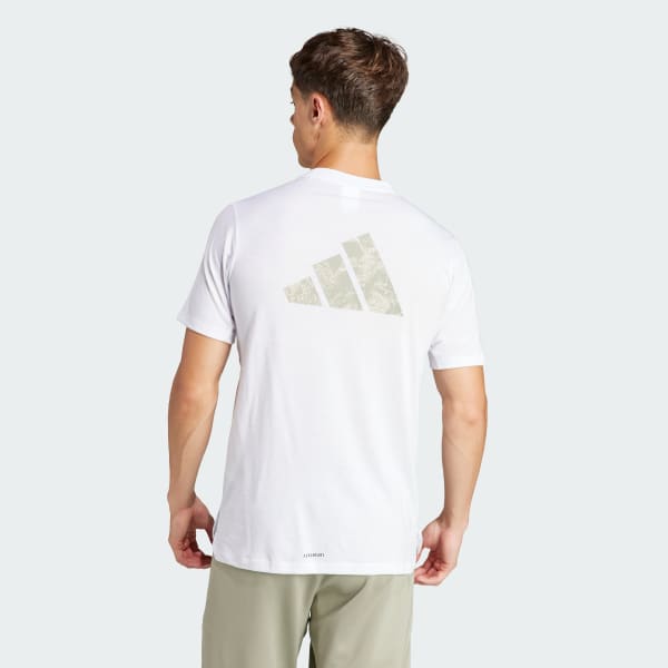 White Workout Tee