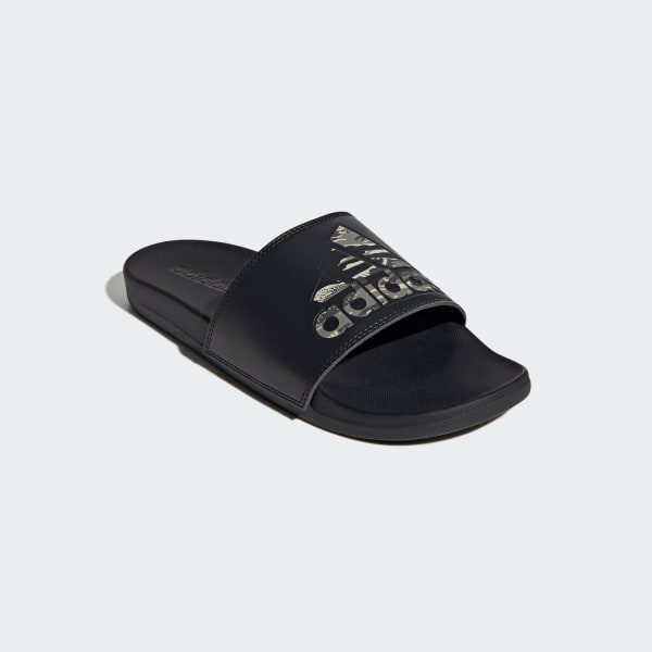 Adidas slide black hot sale