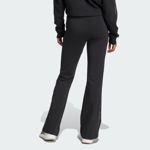 Siyah Essentials 3-Stripes Print Cotton Tayt