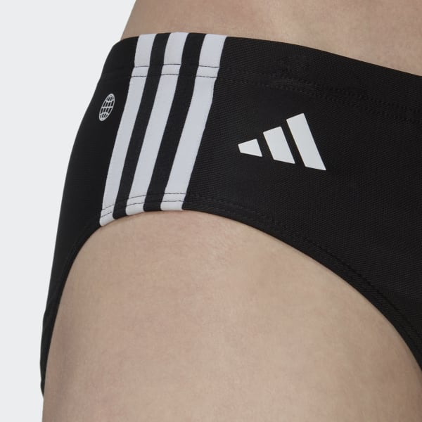 Sort Classic 3-Stripes badebukser
