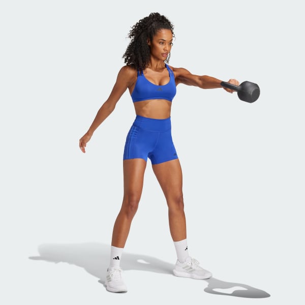 Azul Top Esportivo Aeroimpact Luxe Training Light-Support