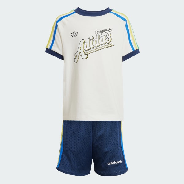 White Shorts and Tee Set Kids