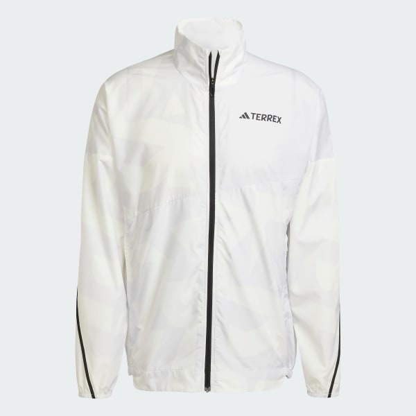 Gris Chaqueta cortaviento Terrex estampada