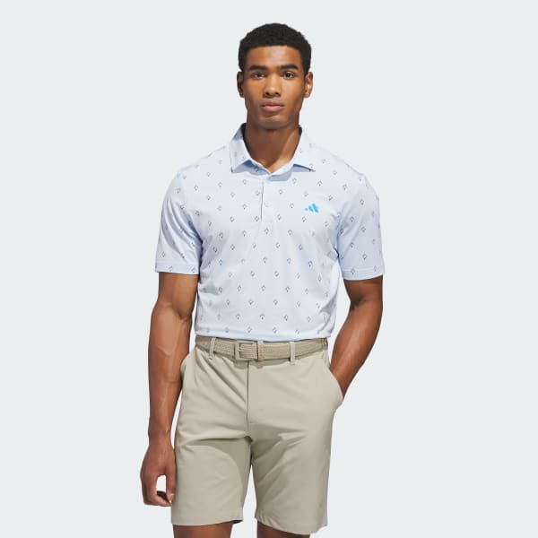 Blue ULTIMATE365 ESSENCE PRINT CLIMACOOL POLO SHIRT