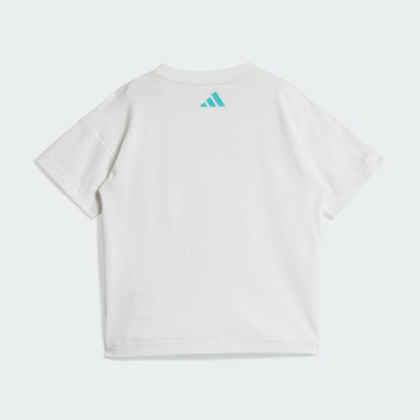Vit MERCEDES - AMG PETRONAS FORMULA ONE TEAM DNA BABY JOGGER SHORT SLEEVE SET