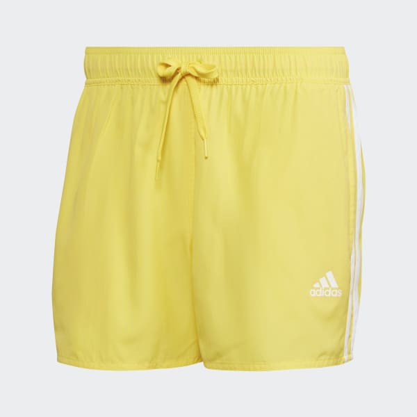 adidas Classic 3-Stripes Swim Shorts - Yellow | adidas UK
