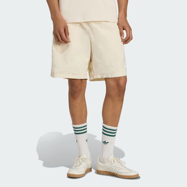 ハーフ・ショートパンツ ADIDAS Trefoil Logo Woven Shorts 4FK1478 adidas Trefoil Essentials Woven Shorts - White | Free