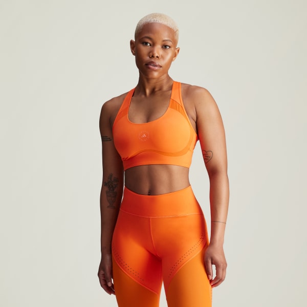 Naranja Top Deportivo adidas by Stella McCartney TruePurpose Power Impact Training Soporte Medio