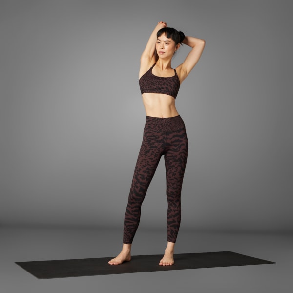 Đen Quần Legging 7/8 Phủ Họa Tiết All Me