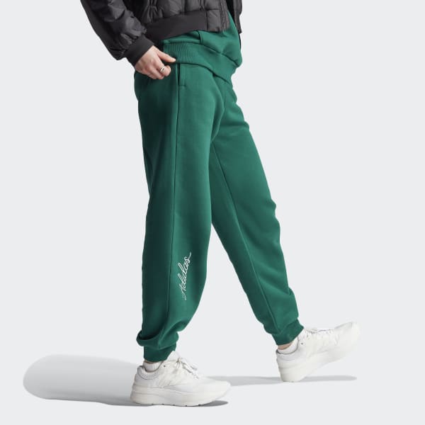 adidas Scribble Embroidery Fleece Pants Green adidas Thailand