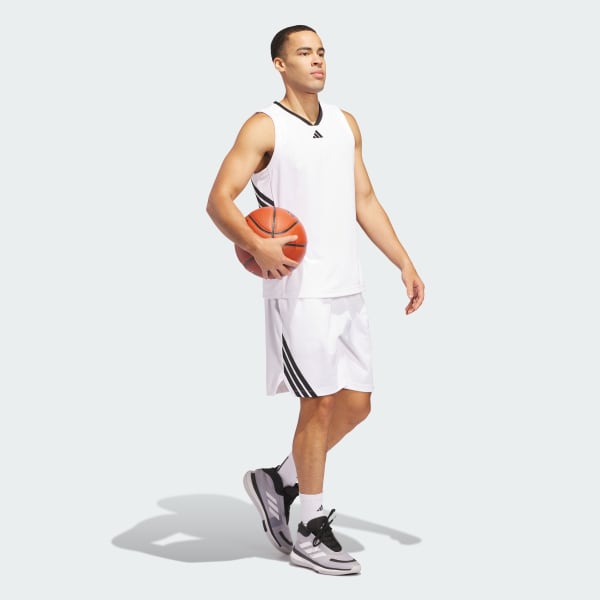 bílá Šortky Legends 3-Stripes Basketball