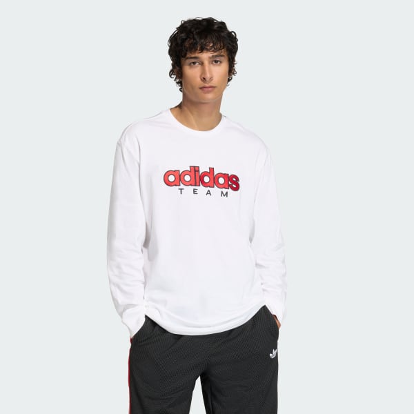 ホワイト GFX 長袖 Tシャツ