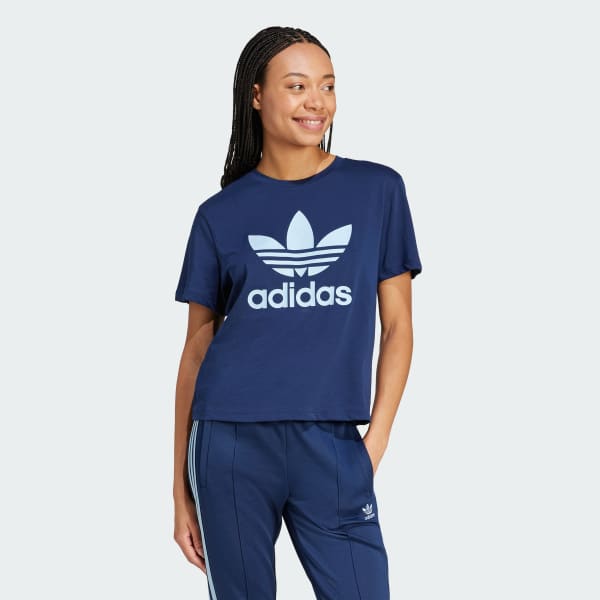 Blue Adicolor Trefoil Boxy Tee