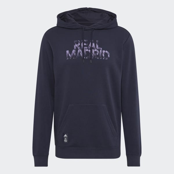 modrá Mikina s kapucňou Real Madrid DNA Graphic
