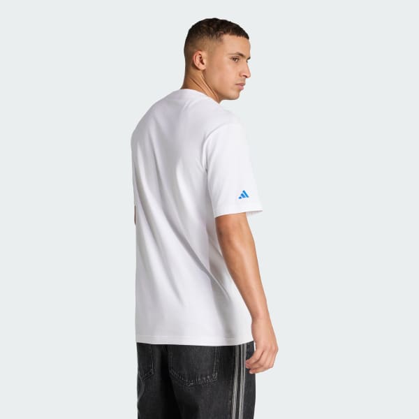 Blanco Playera Graphic Seasonal Tigres